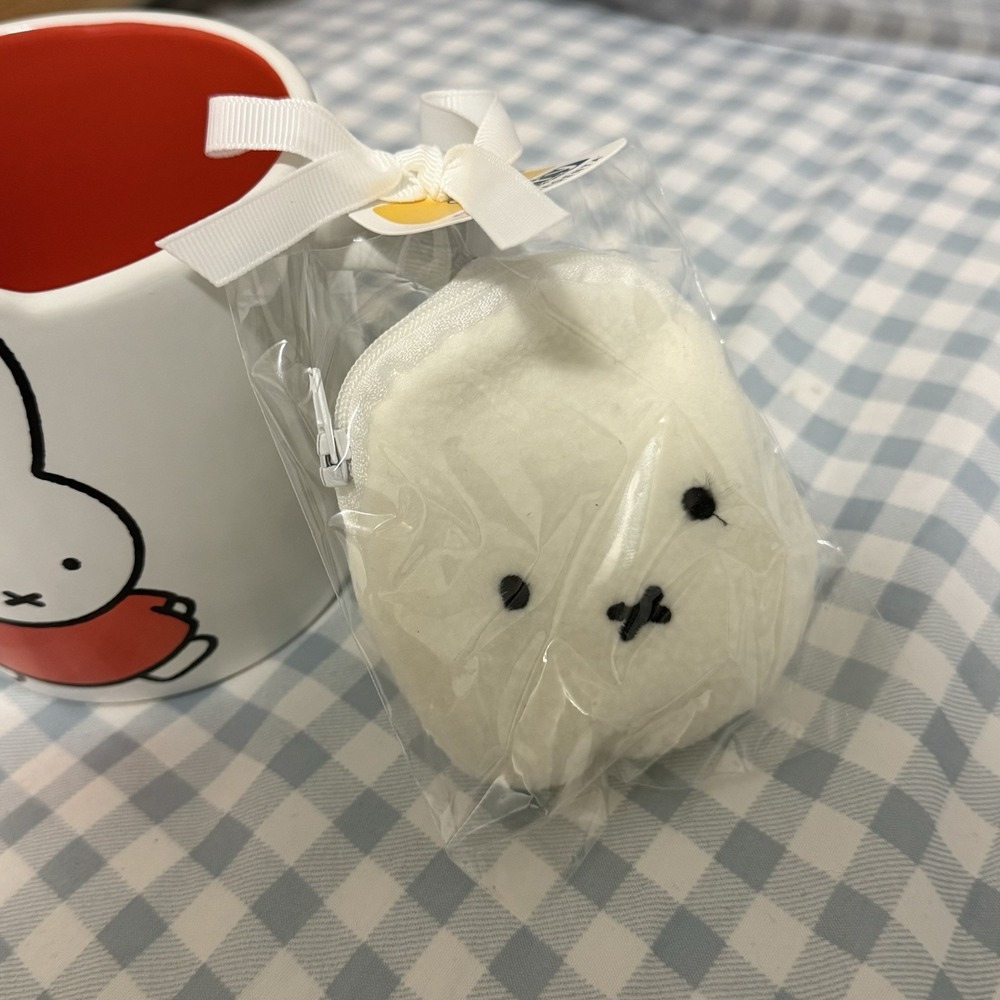 NEW Miffy By Magenta CUTE MUG Double sided‎ with Mini Purse Pouch White Orange - Picture 6 of 6